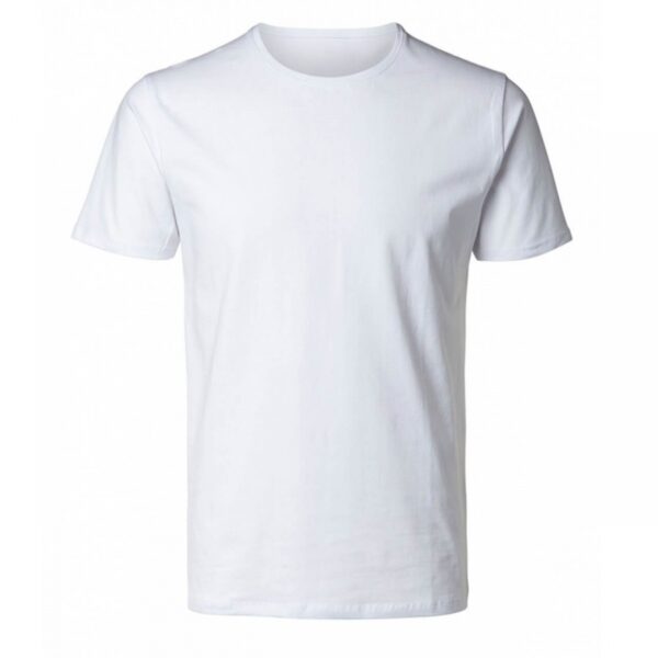 Camiseta Blanca Poliéster Caballero Cuello Redondo – Image 9